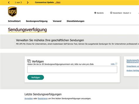 ups sendungsverfolgung live